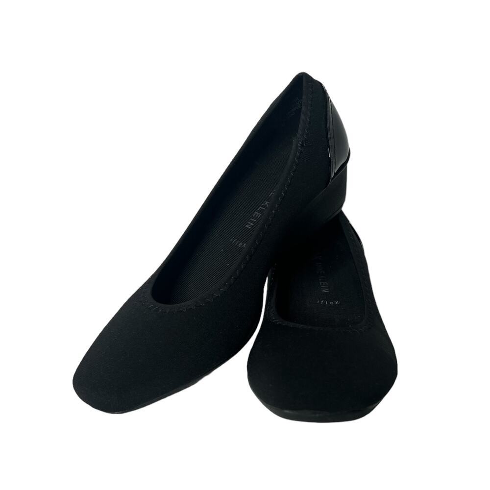 Anne Klein Women's Size 8 Shoes Wisher Wedge Heels Fabric Iflex Black Casual New